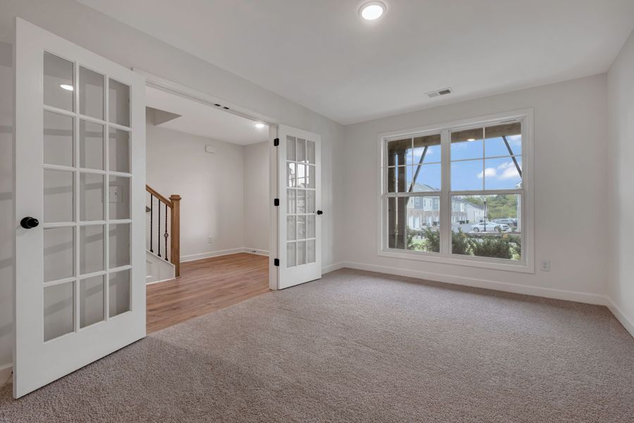 Representative unfurnished interior of a home built from the Ingram Rowhome by Parkside Builders in Anderson Park, Hendersonville (Image 46).