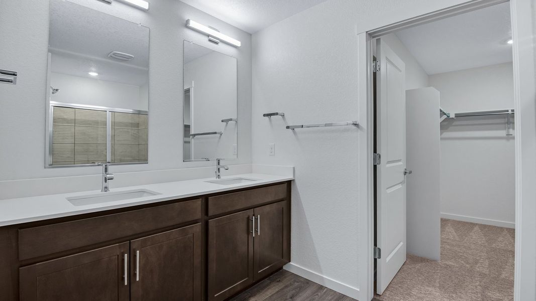 Furnished interior view inside a new home in Trails at Crowfoot, Parker (Image 16).