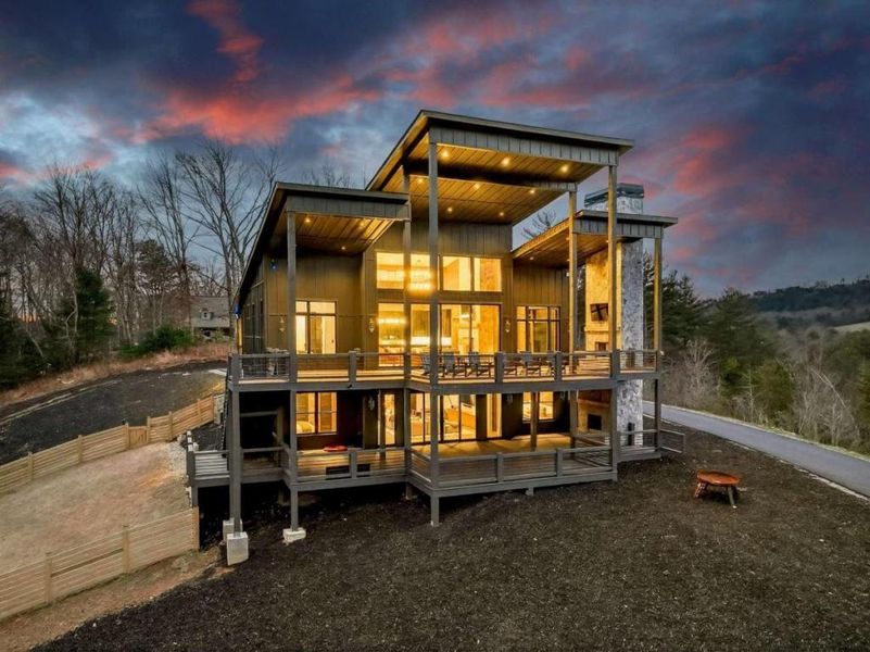 Exterior details and patio area of a home in , Mineral Bluff (Image 3).