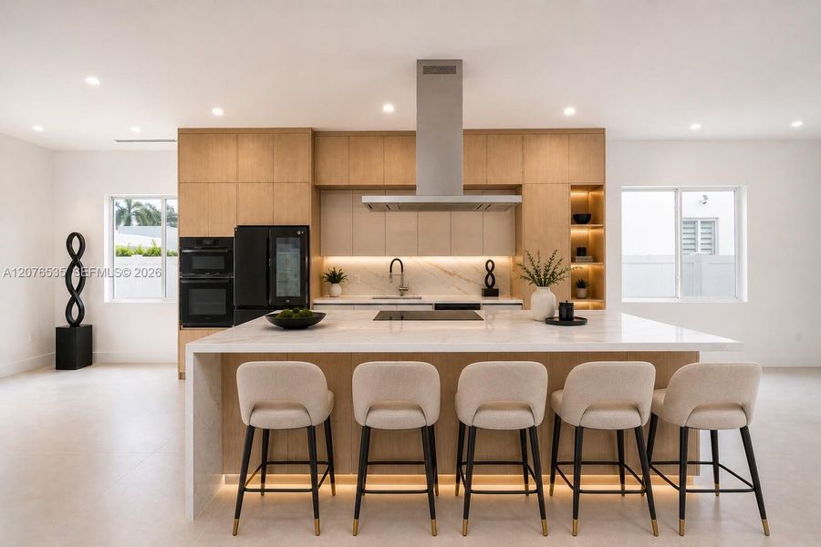 Furnished interior view inside a new home in , Doral (Image 12).