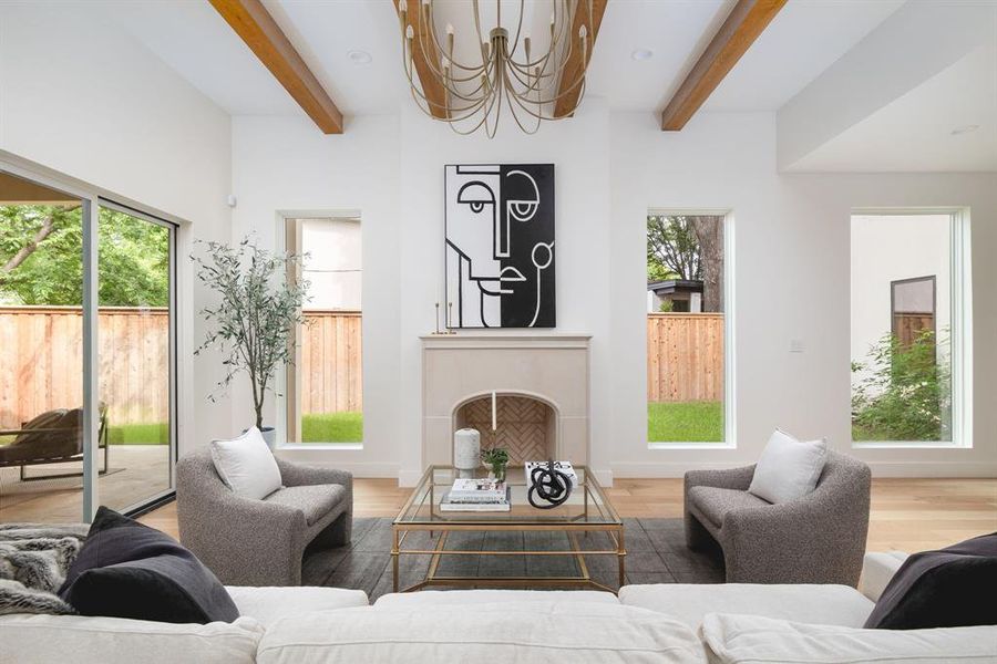 Furnished interior view inside a new home in , Dallas (Image 8).