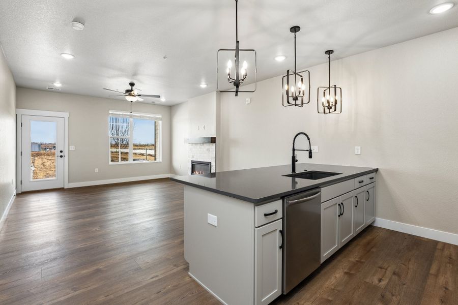 Furnished interior view inside a new home in Northfield at Old Town, Fort Collins (Image 4).