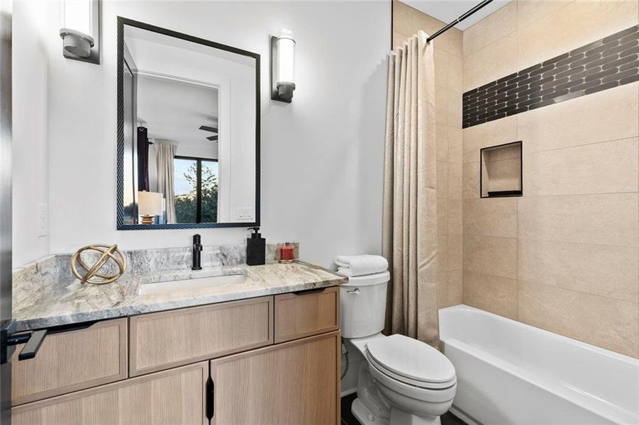 Furnished interior view inside a new home in , Atlanta (Image 35).