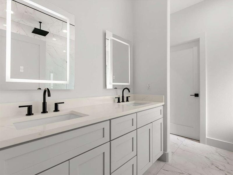 Furnished interior view inside a new home in , Flower Mound (Image 8).