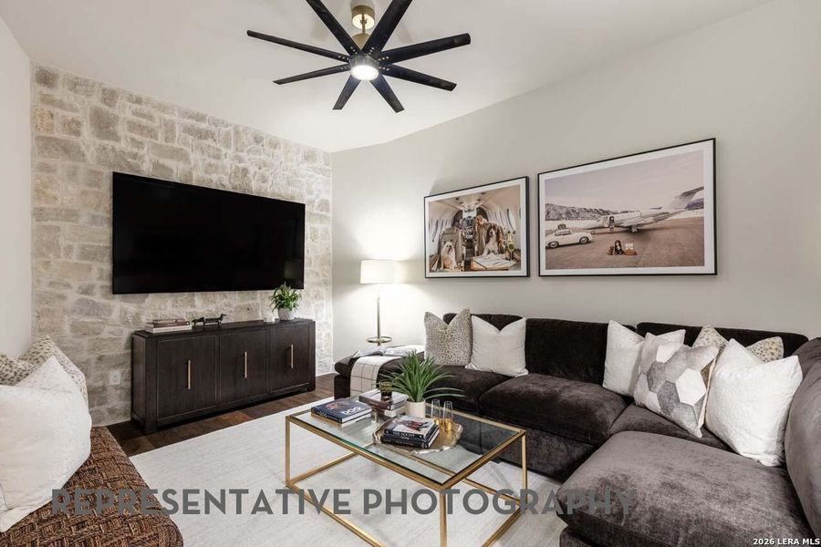 Furnished interior view inside a new home in Veramendi, New Braunfels (Image 4).
