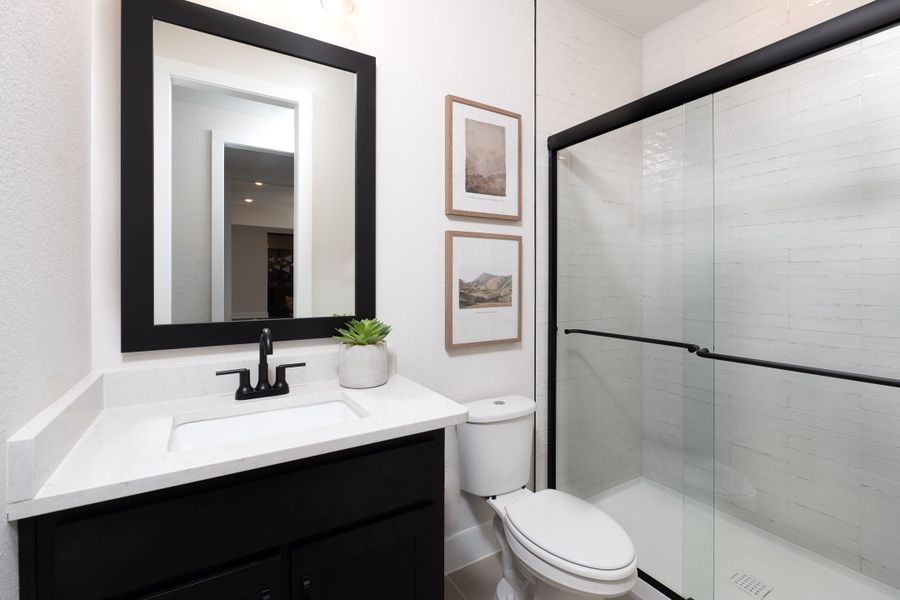Representative furnished interior of a home built from the Logan by Tri Pointe Homes in LaPrelle, Haslet (Image 20).