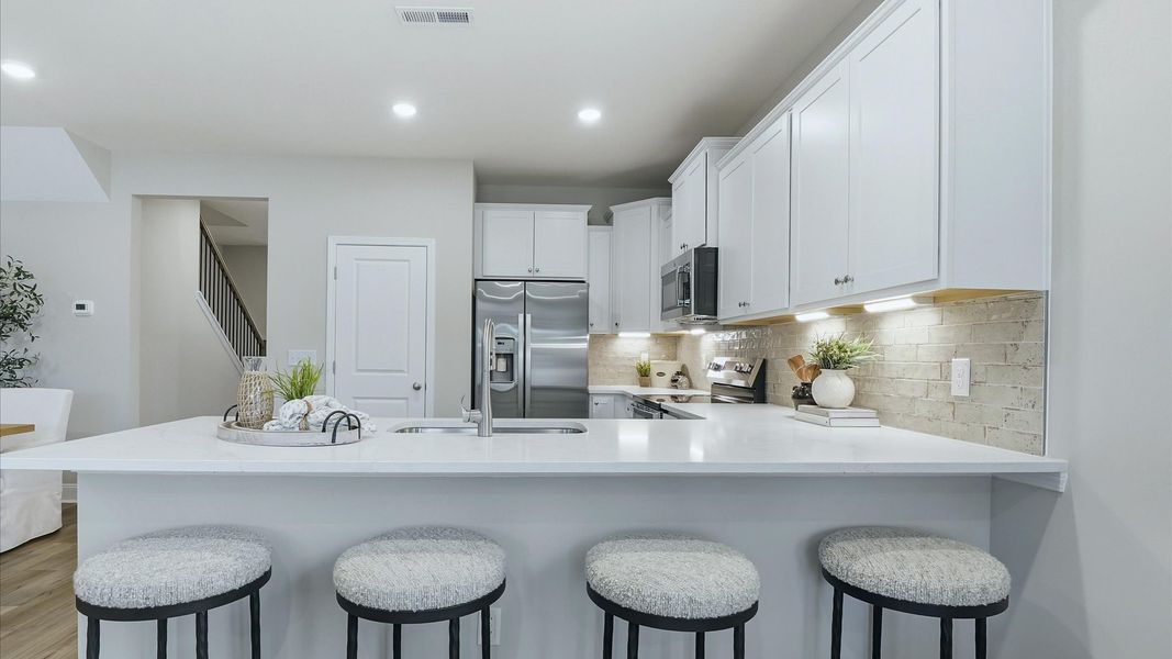 Representative furnished interior of a home built from the Winchester by DRB Homes in Mason Grove, Franklinton (Image 26).