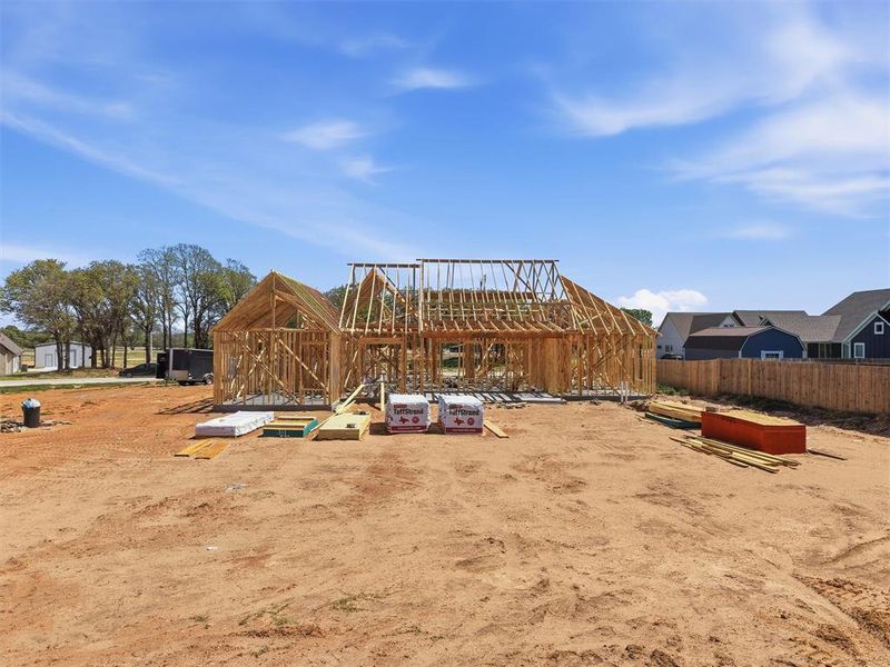 In-progress construction of a new home in , Tolar, TX (Image 8).