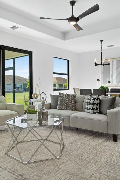 Furnished interior view inside a new home in , Lehigh Acres (Image 6).