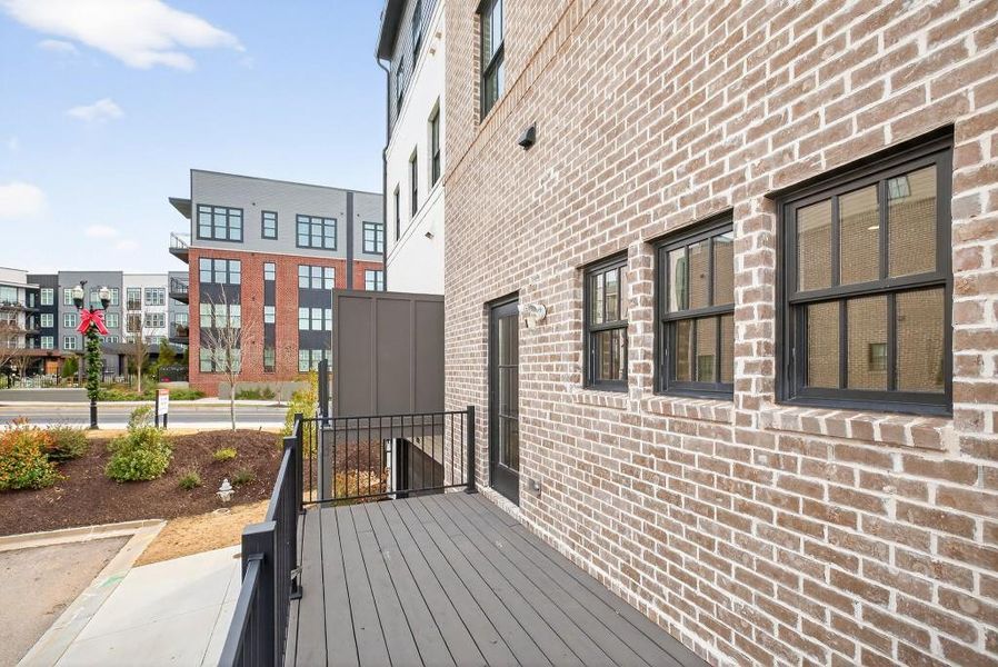 Exterior details and patio area of a home in Skyview On Broad, Sugar Hill (Image 27). Exterior details and patio area of a home in Skyview On Broad, Sugar Hill (Image 27).