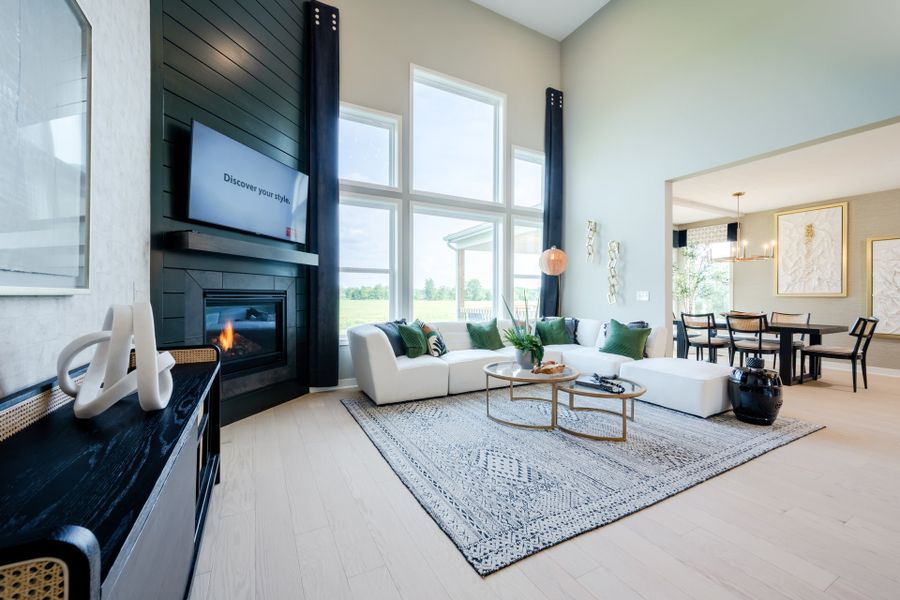 Representative furnished interior of a home built from the Avery by Fischer Homes in Twin Lakes, Hoschton (Image 44).
