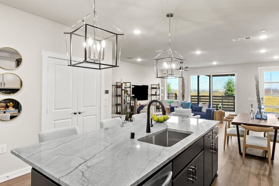 Furnished interior view inside a new home in Wildridge, Oak Point (Image 13).
