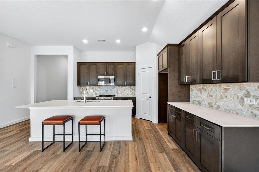 Furnished interior view inside a new home in Hickory Hill, Sherman (Image 9). Furnished interior view inside a new home in Hickory Hill, Sherman (Image 9).
