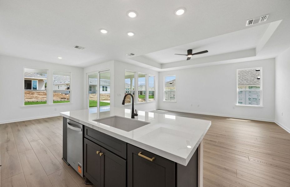 Furnished interior view inside a new home in Sun City Texas, Georgetown (Image 9).