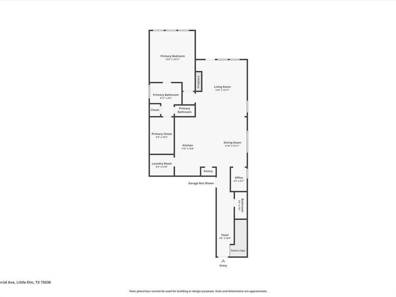 2D floor plan layout of this home in Royal Court, Little Elm, TX (Image 4). 2D floor plan layout of this home in Royal Court, Little Elm, TX (Image 4).