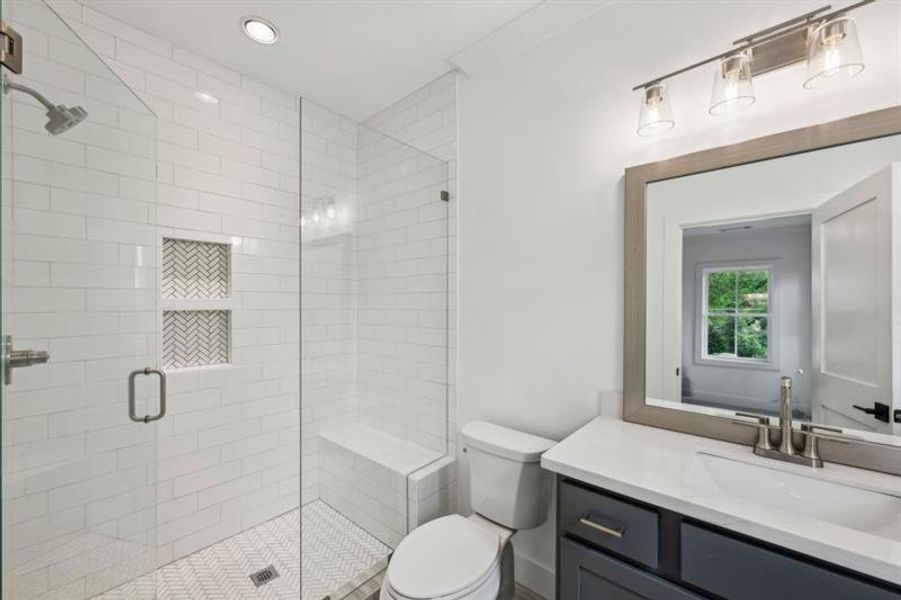 Furnished interior view inside a new home in , Atlanta (Image 13).