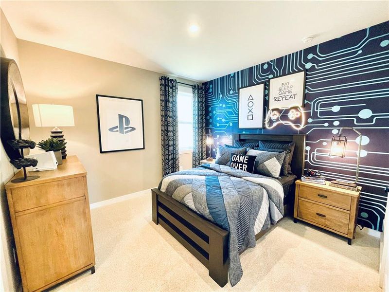 Furnished interior view inside a new home in Hopewell Reserve, Cumming (Image 28). Furnished interior view inside a new home in Hopewell Reserve, Cumming (Image 28).