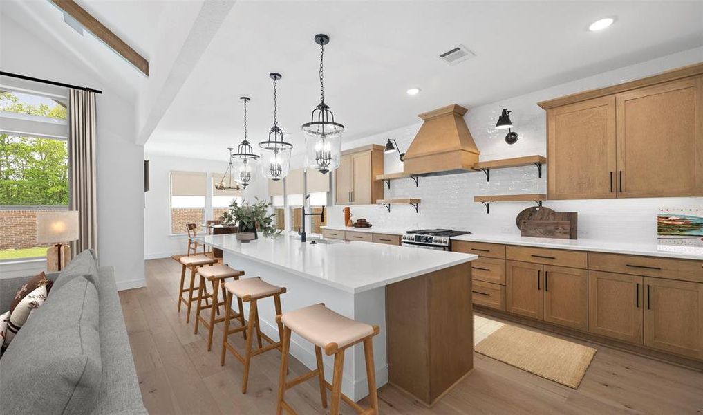 Furnished interior view inside a new home in Kreymer at the Park, Wylie (Image 8).