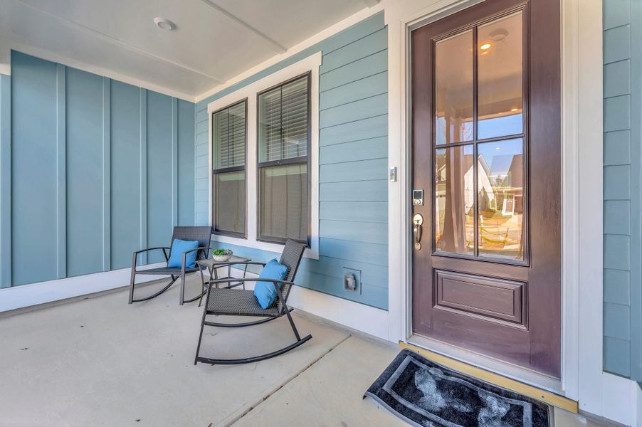 Representative exterior details of a home built from the Aspen Creek by Tri Pointe Homes in Altis At Serenity | A 55+ Community, Fuquay Varina (Image 4).