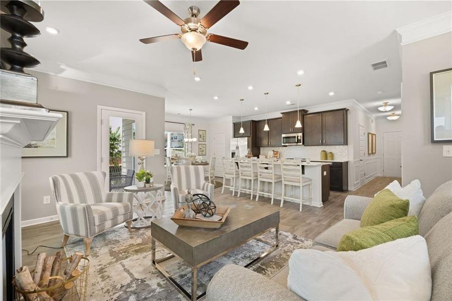 Furnished interior view inside a new home in Sanders Park, Austell (Image 16).