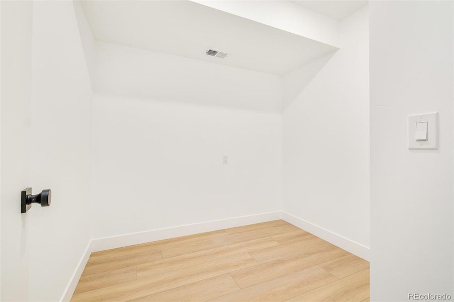 A special bonus room offers gear storage galore