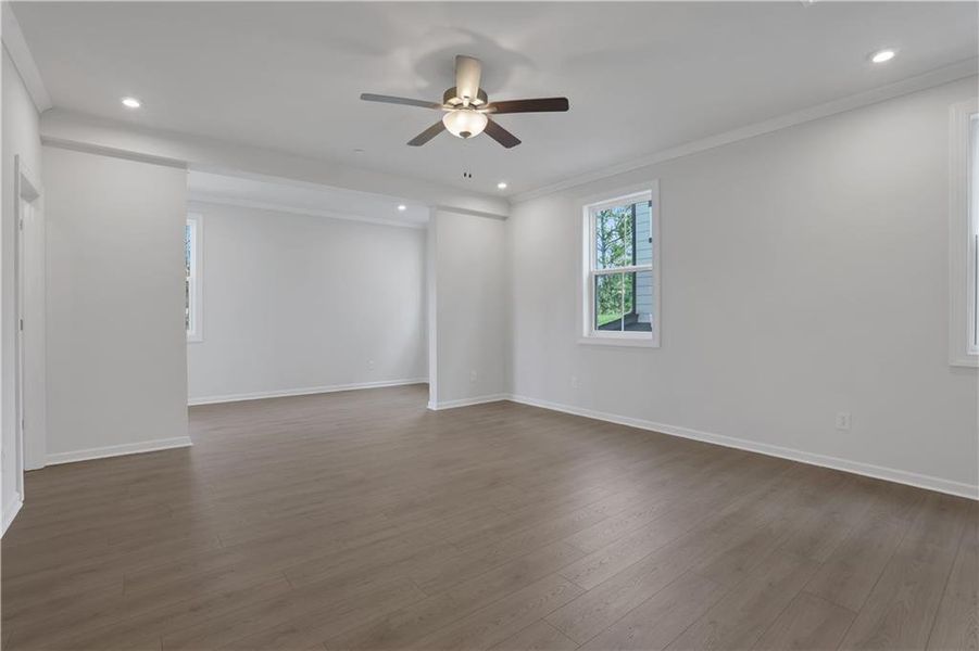 Spacious, unfurnished interior of a new home in Poppy at GreenHouse, Marietta (Image 24).