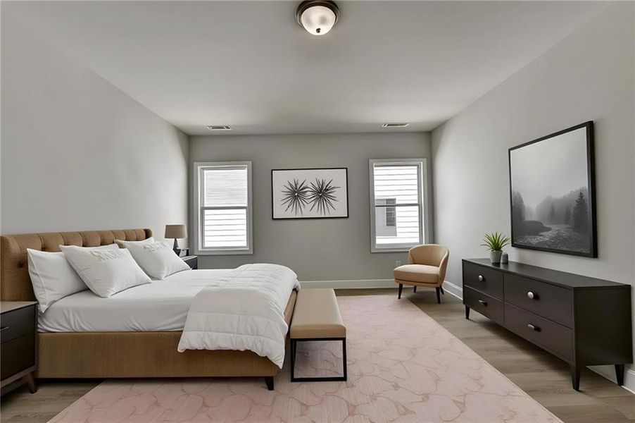 Furnished interior view inside a new home in , Suwanee (Image 38).
