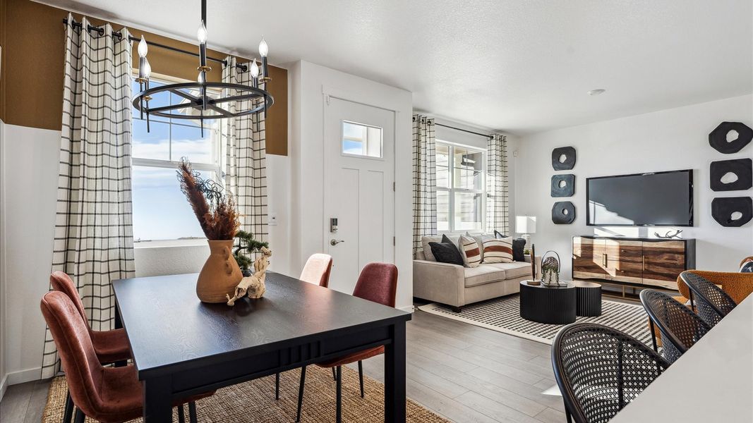 Representative furnished interior of a home built from the Vail by D.R. Horton in Villas at Vantage, Berthoud (Image 9).