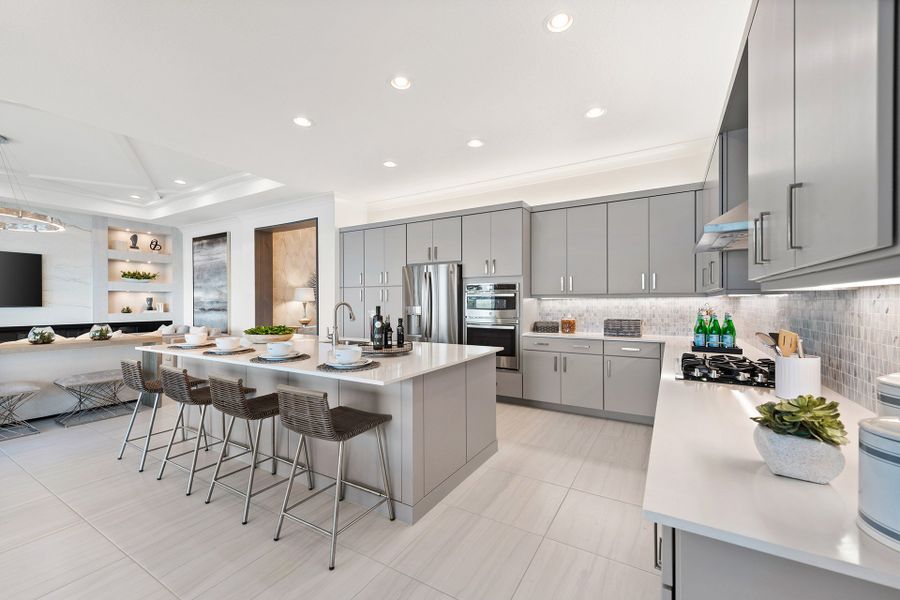 Representative furnished interior of a home built from the Michele by GL Homes in Valencia Parc at Riverland, Port St. Lucie (Image 11).