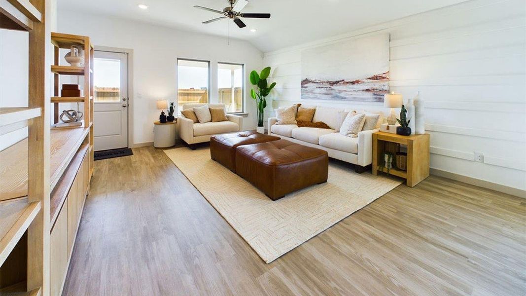 Representative furnished interior of a home built from the The Gaven by D.R. Horton in Overlook West, Wolfforth (Image 4). Representative furnished interior of a home built from the The Gaven by D.R. Horton in Overlook West, Wolfforth (Image 4).