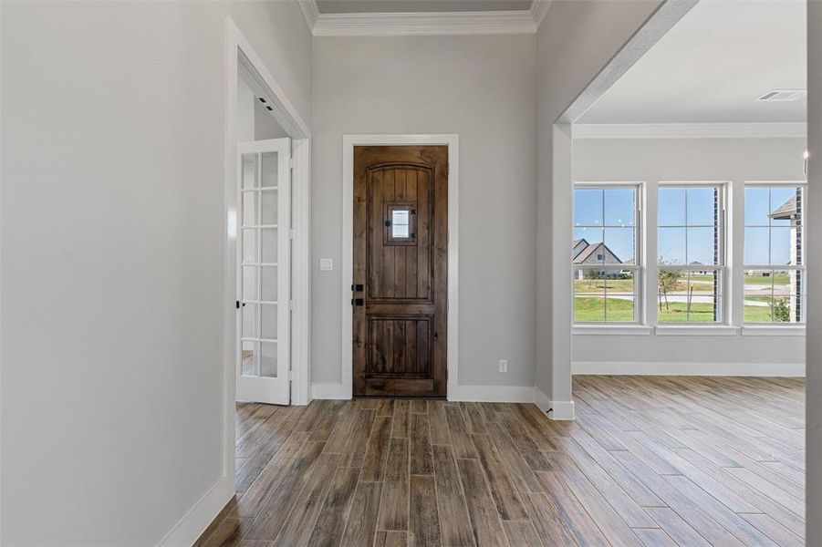 Spacious, unfurnished interior of a new home in Rocky Top, Krum (Image 35). Spacious, unfurnished interior of a new home in Rocky Top, Krum (Image 35).