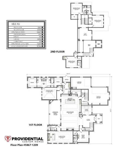 2D floor plan layout for the Plan 1209 by PROVIDENTIAL CUSTOM HOMES in Eden Ranch, Lewisville, TX (Image 1). 2D floor plan layout for the Plan 1209 by PROVIDENTIAL CUSTOM HOMES in Eden Ranch, Lewisville, TX (Image 1).