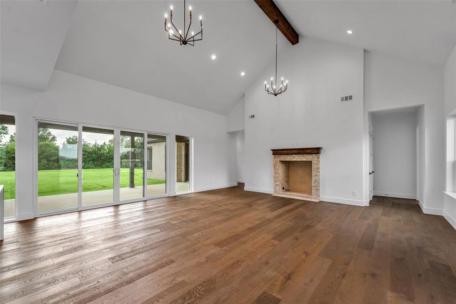 Backyard views from Great room.