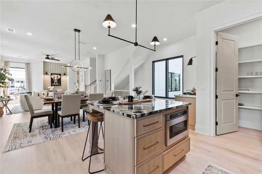 Furnished interior view inside a new home in , Atlanta (Image 10).