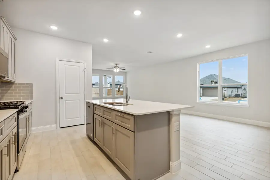 Representative furnished interior of a home built from the Luna by Megatel Homes in Sicily, Princeton (Image 3).