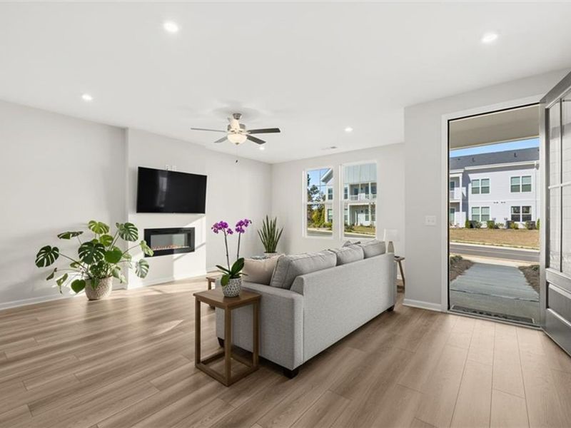 Furnished interior view inside a new home in Stegall Village, Emerson (Image 7). Furnished interior view inside a new home in Stegall Village, Emerson (Image 7).