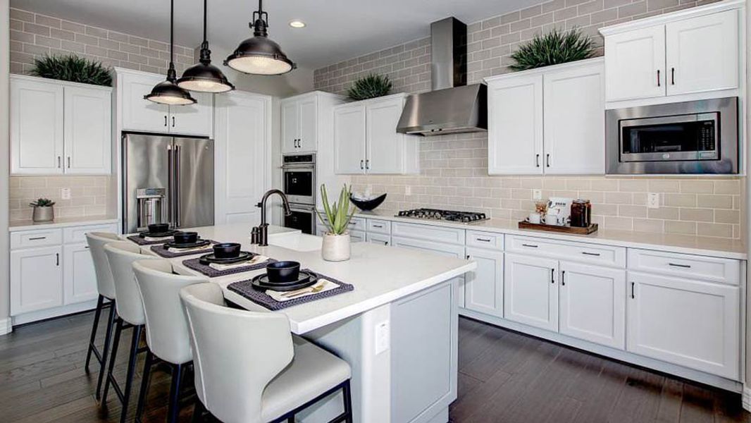 Representative furnished interior of a home built from the Appaloosa by Taylor Morrison in Victory at Verrado Venture II Collection 55+, Buckeye (Image 11).