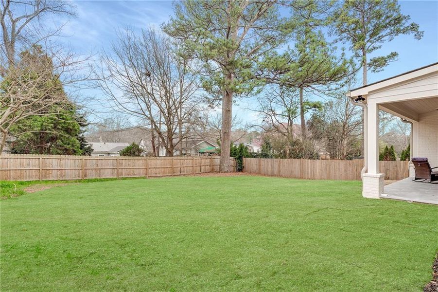 Exterior details and patio area of a home in , Atlanta (Image 28).