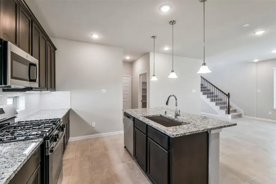 Furnished interior view inside a new home in Anderson Lakes, Houston (Image 7). Furnished interior view inside a new home in Anderson Lakes, Houston (Image 7).