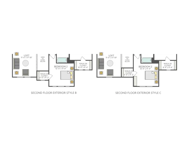 2D floor plan layout of this home in Turner's Crossing, Buda, TX (Image 4).