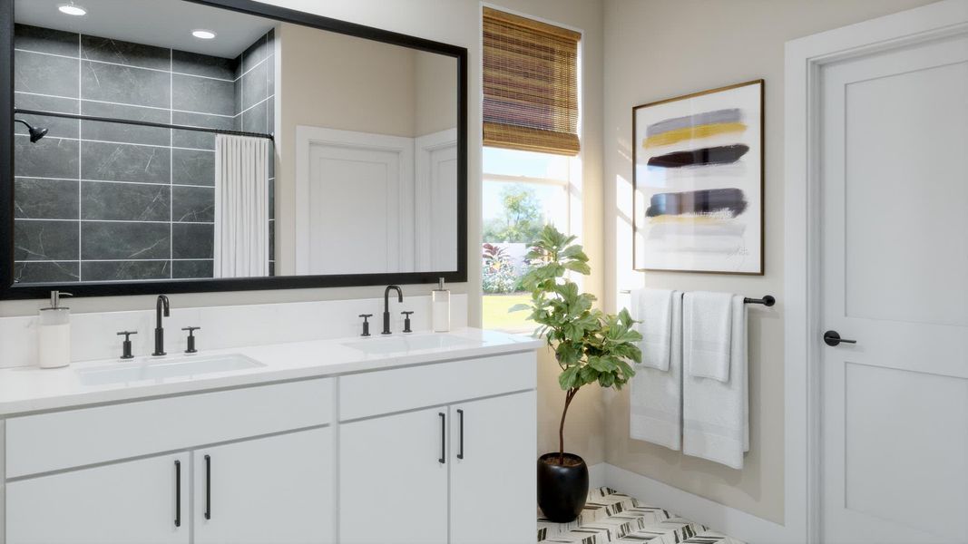 Primary Bathroom | Haven | Marion Ridge | New Homes in Haines City, FL | Landsea Homes