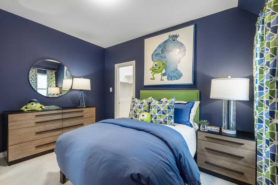 Representative Secondary Bedroom - some options shown Representative Secondary Bedroom - some options shown