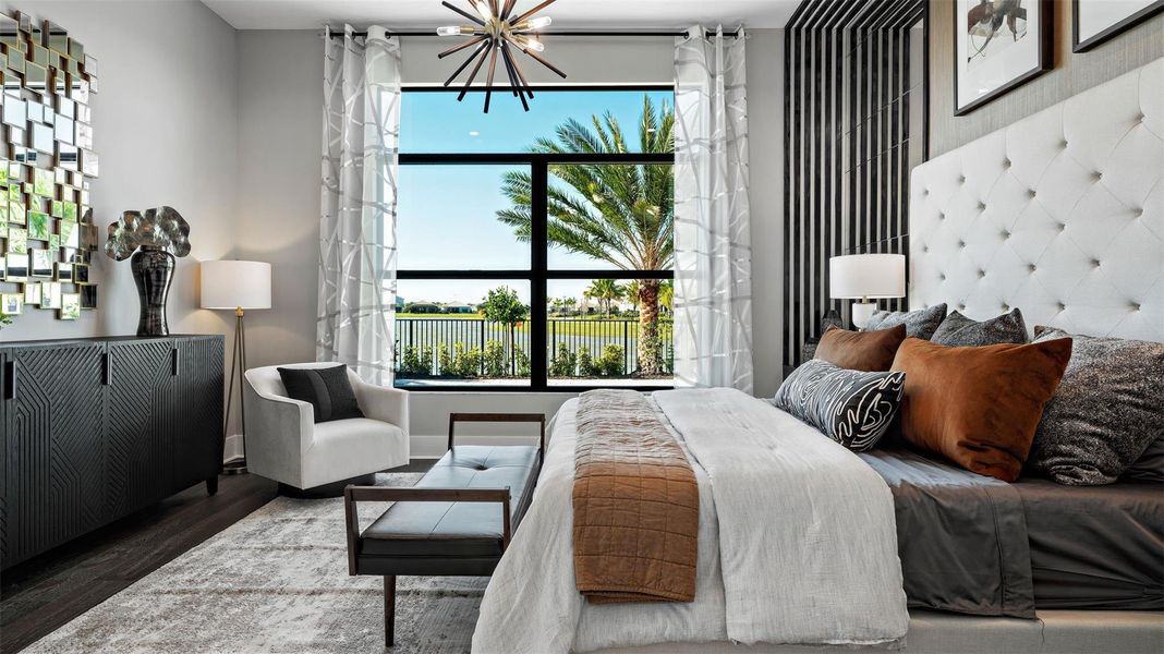 Furnished interior view inside a new home in Cresswind Palm Beach at Westlake, Westlake (Image 7).