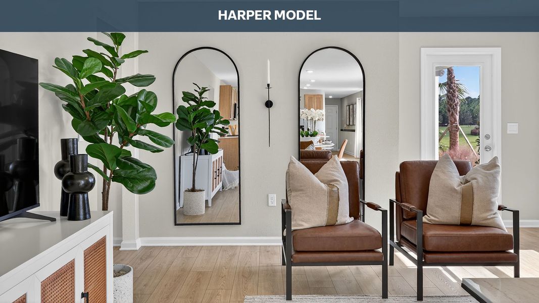 Representative furnished interior of a home built from the Harper by D.R. Horton in Diamond Springs, Jacksonville (Image 13).
