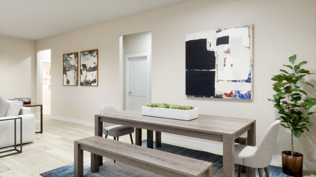 Representative furnished interior of a home built from the Luna by Risewell Homes in Marion Ridge, Haines City (Image 7).
