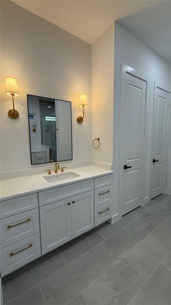 Vanity in primary bath