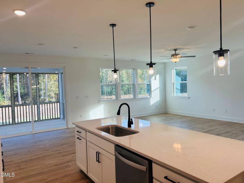 RVF 53 view from kitchen island to great