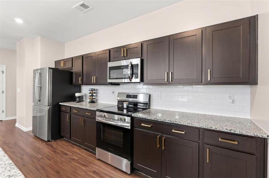 Furnished interior view inside a new home in , Cartersville (Image 37).