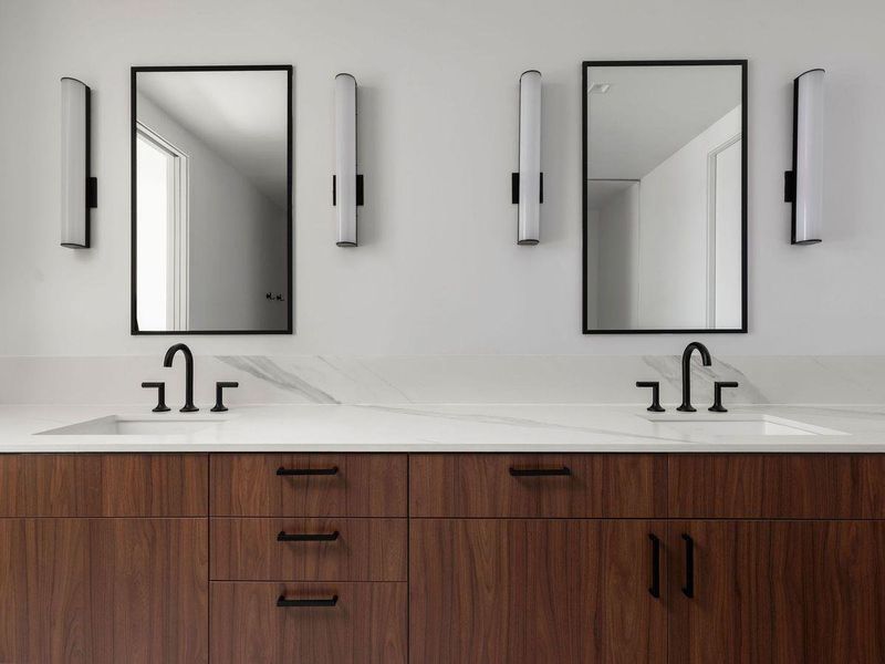 Close-up of interior finishes inside a home in The Colorfield, Austin (Image 18).