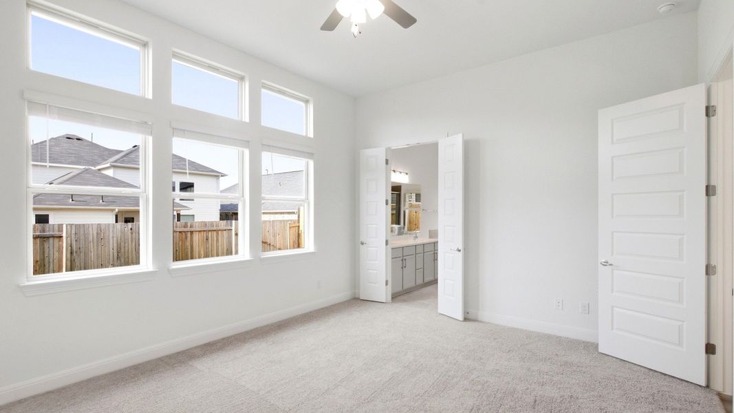 Furnished interior view inside a new home in Sunfield, Buda (Image 30). Furnished interior view inside a new home in Sunfield, Buda (Image 30).